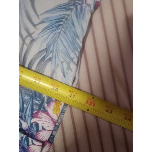 Mens Tommy Bahama 3XL Purple Blue Hawaiian Button Up Shirt Floral 100% Silk - Picture 14 of 14